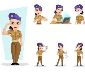 Police cartoon vector