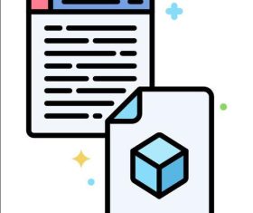 Post processors icons vector