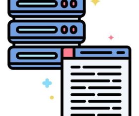 Pre processors icons vector