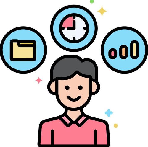 Product manager icons vector