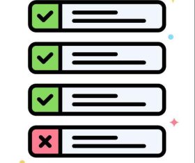 Project status icons vector