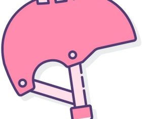 Protective helmet vector