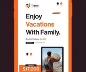 Travel agency banner ads vector