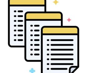 Release notes icons vector