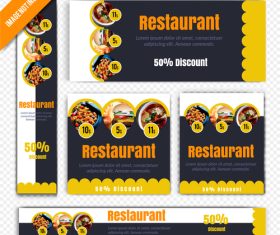 Restaurant flyer vector