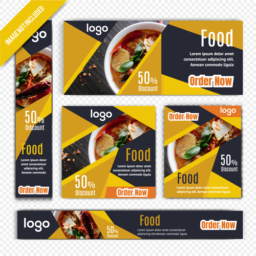 Restaurant promotional flyer vector