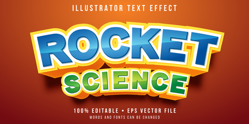 Rocket science vector