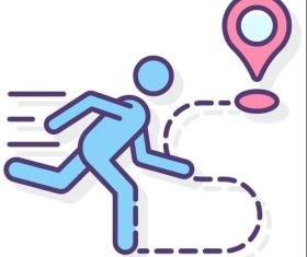 Running tours vector