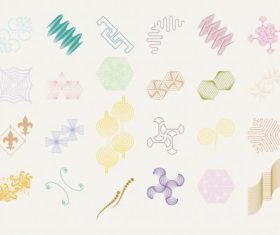 Set of abstract geometric shapes vector