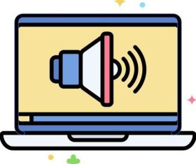 Sound icons vector