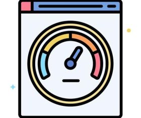 Speed optimization icons vector