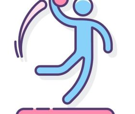 Street handball vector