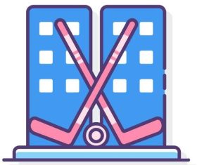 Street hockey vector