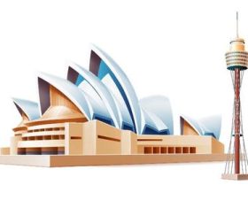 Sydney opera house vector
