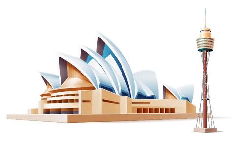 Sydney opera house vector