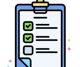 Task list icons vector