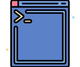 Terminal icons vector