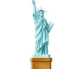 The statue of liberty vector