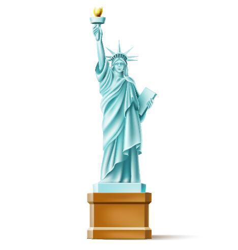 The statue of liberty vector