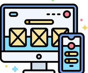 UI design icons vector