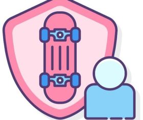 Urban sports club membership vector