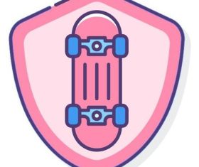 Urban sports club vector