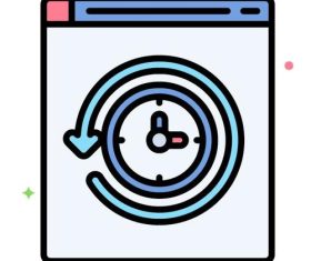 Version history icons vector