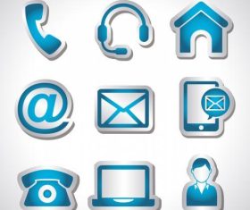 Web and communications icons vector