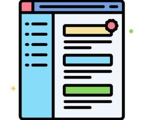 Whats new icons vector