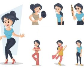 Wife cartoon vector