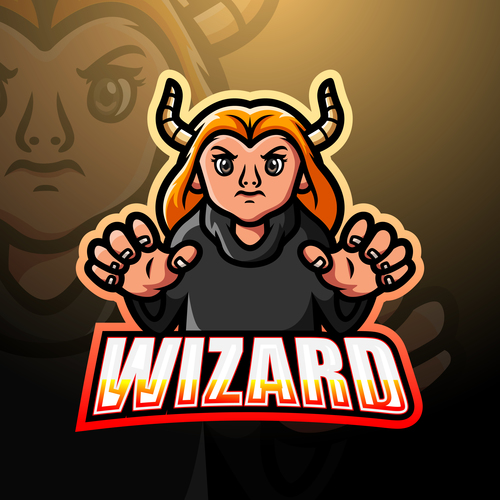 Wizard cartoon icon vector