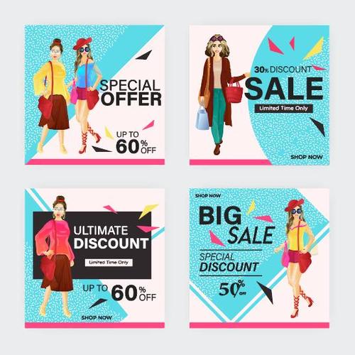 Womens clothing big sale vector