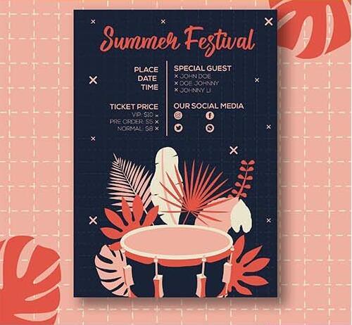 summer festival vector