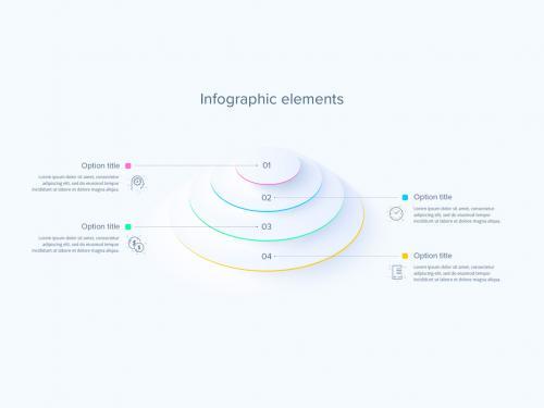 4 step infographic layout vector