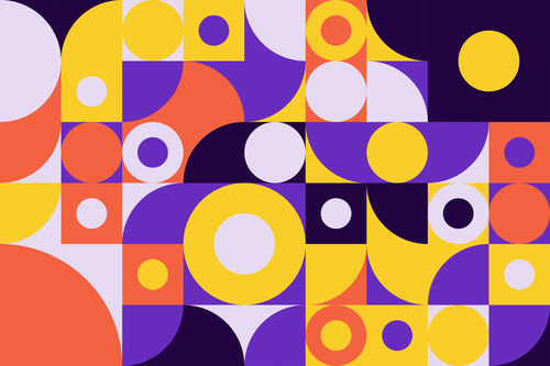 Abstract colourful mosaic patterns vector