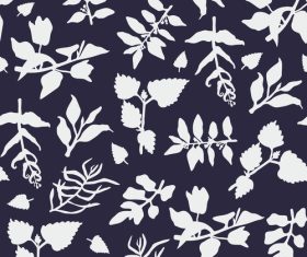 Abstract leaf print vector