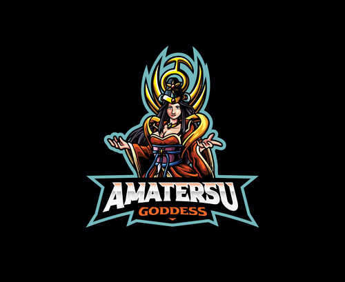 Amaterasu cartoon icon vector