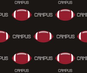 American football seamless pattern vector
