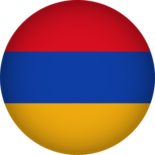 Armenia flags icon vector