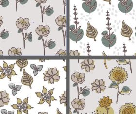 Art floral seamless pattern vector