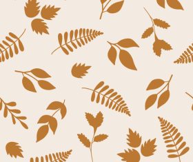 Autumn leaf seamless pattern vector