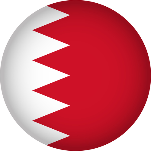 Bahrain flags icon vector