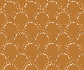 Branch half arc seamless pattern vector