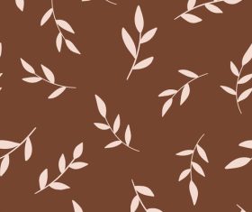 Branch seamless pattern vector