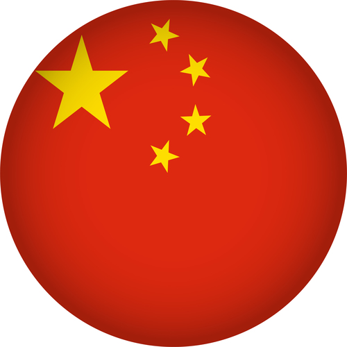 China flags icon vector