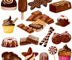 Chocolate food vector