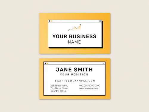Creative business card vector