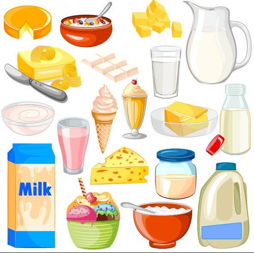 Dairy product vector