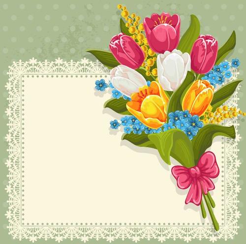 Decorative bouquet vector