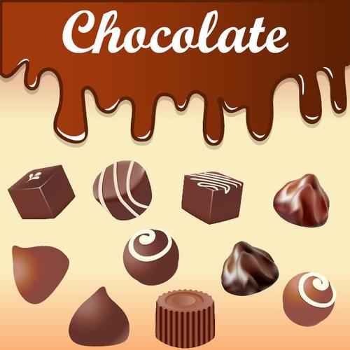 Delicious chocolate vector